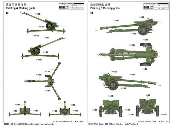 Trumpeter 1:35 Soviet 122mm Howitzer D-30 (Late version