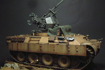 Gallery of a diorama using the HobbyBoss 1/35 Flak Bergepanther tank