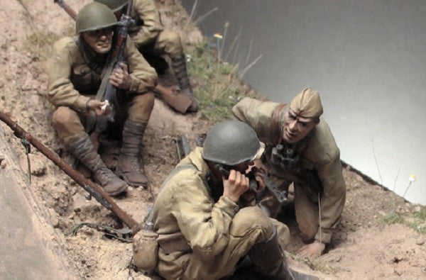 Gully in Don Steppe - 1:35 scale WWII diorama