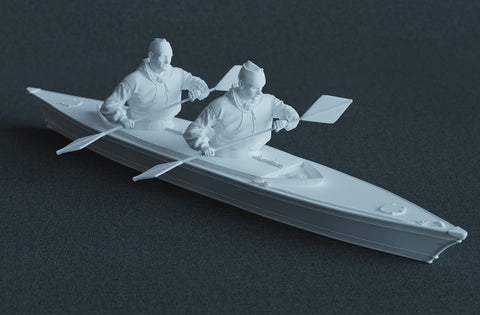 Operation Frankton RMBPD Set - WWII Cockle Canoe + Royal Marines