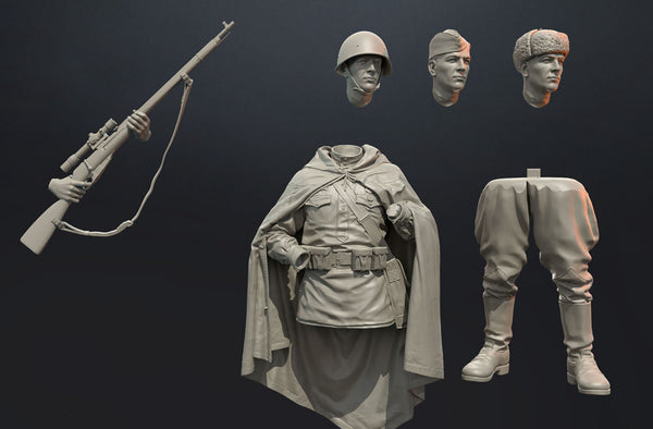 Soviet Sniper WW2 1/16th scale