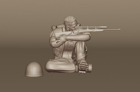 Resin Figure - USMC Scout Sniper (Vietnam)