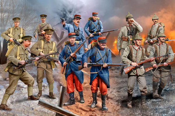Revell 1/35 WWI Infantry German, British and French