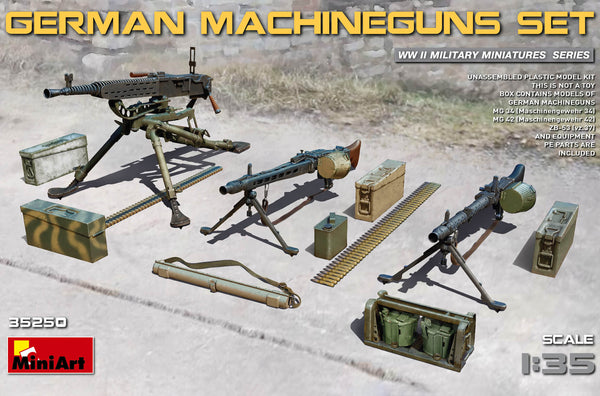 1/35 scale model Miniart German Machine Gun Set