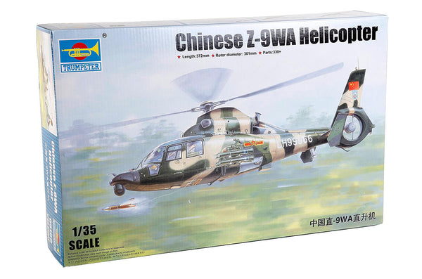 1/35 scale model Trumpeter Chinese Z-9WA Helicopter