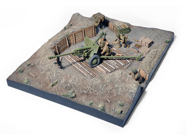 1/35 scale model Miniart ZIS-3 Gun Emplacement kit 36058