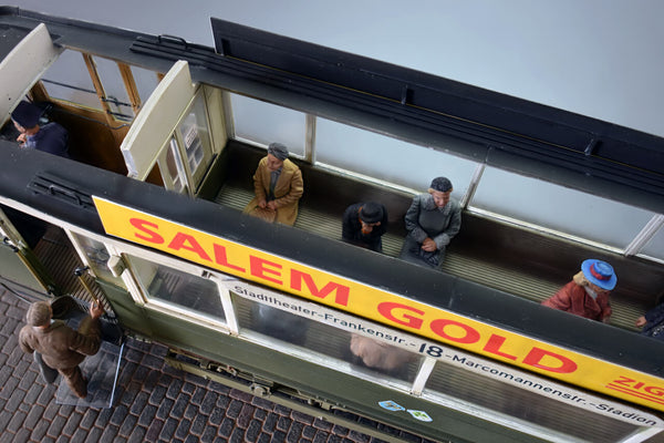 1/35 scale diorama Miniart European Tram Car with Crew and Passengers