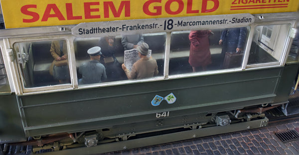 1/35 scale diorama Miniart European Tram Car with Crew and Passengers