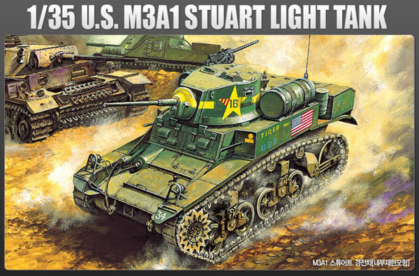 1/35 scale model Academy US M3A1 Stuart Light Tank (Replaces ACA01398)
