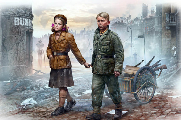 1/35 scale model MasterBox Volkssturm, Ammunition to the Frontline