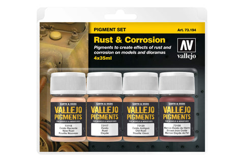 Vallejo Pigments Set Rust & Corrosion