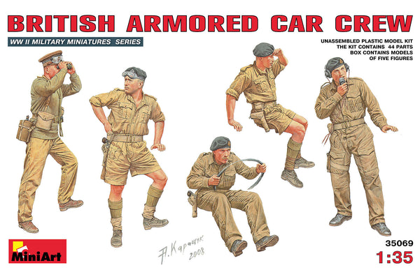1/35 scale model Miniart British Armoured Car Crew