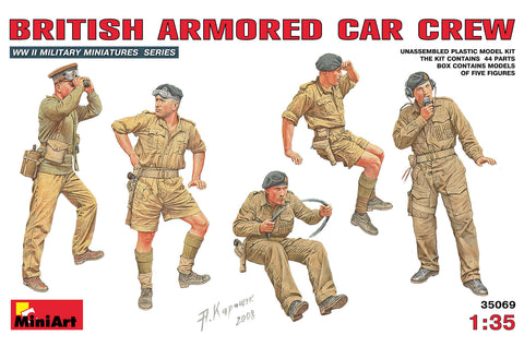 1/35 scale model Miniart British Armoured Car Crew