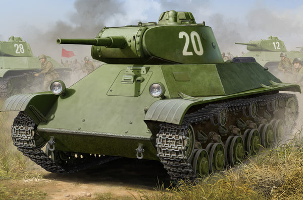 Soviet T-28 Medium Tank Riveted 1:3 5 Plastic Model Kit Hobby Boss