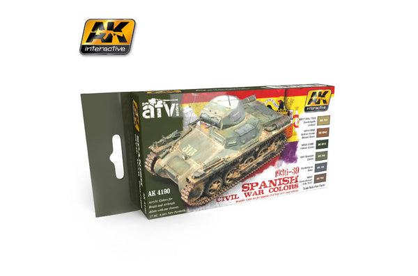AK Interactive 1936-1939 Spanish Civil War Colours Set