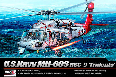 1/35 scale model Academy USN MK-60S Helicopter HSC-9 Trouble Shooter