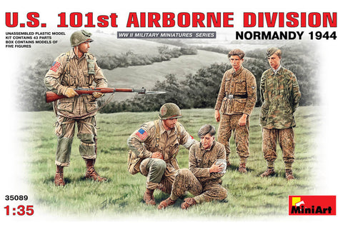 1/35 scale model Miniart US 101st Airborne Division Normandy 1944