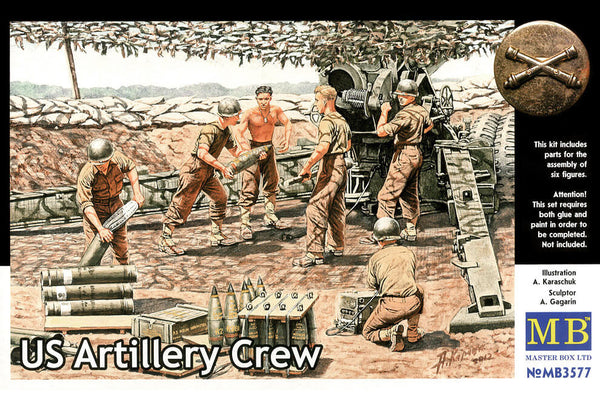 1/35 scale model MasterBox US Artillery Crew