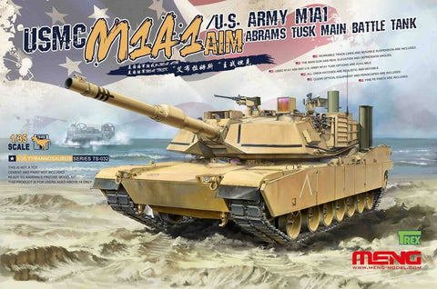 1/35 scale model Meng M1A1 Abrams TUSK Main Battle Tank