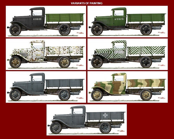 1/35 scale model Miniart Soviet GAZ-AA Cargo Truck Plastic kit 35124