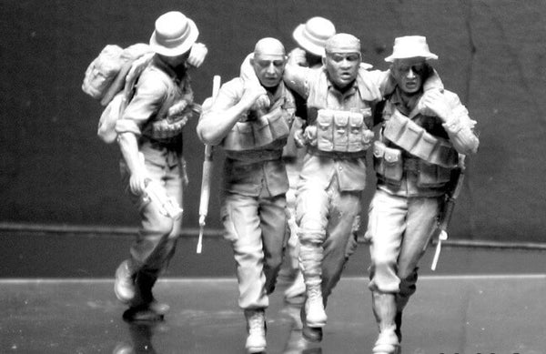 1/35 scale model MasterBox Head for the "Huey", Vietnam War series