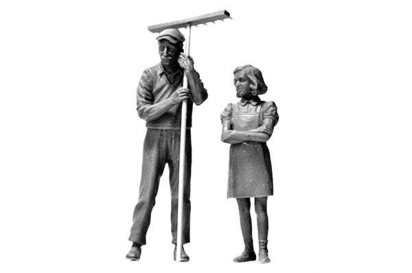 1/35 scale model MasterBox Civilians, Western Region, WWII Era