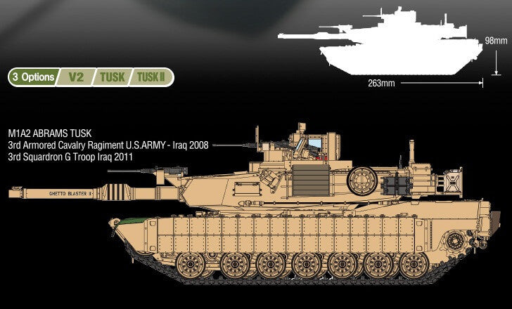 thumbnail image 2 of VOIIO 1/35 M1A2 SEP V2 Abrams Main Battle Tank – Snow Limited Edition (01101S) 2 of 2