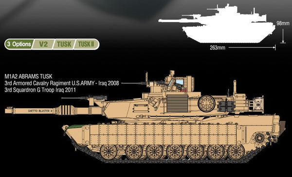 Academy 1/35 - M1A2 Abrams MBT Tusk I/II V2 US Army
