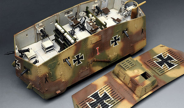 1/35 scale model Meng German A7V Tank Krupp
