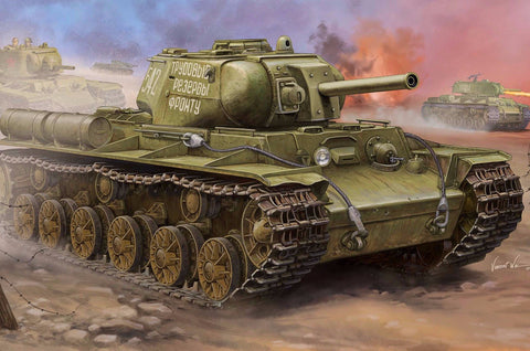 1/35 scale model Trumpeter Soviet KV-8S Heavy Tank Plastic kit 01572