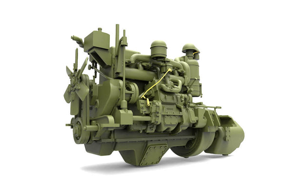 1/35 scale model Miniart US Tractor D7 with Angled Dozer Blade