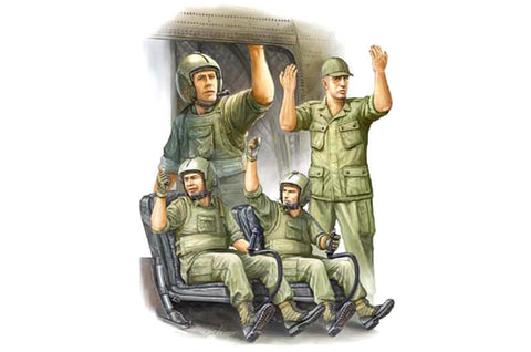 1/35 scale model Trumpeter US Army Boeing CH-47D Chinook Crew in Vietnam
