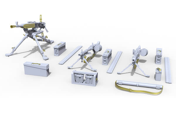 1/35 scale model Miniart German Machine Gun Set