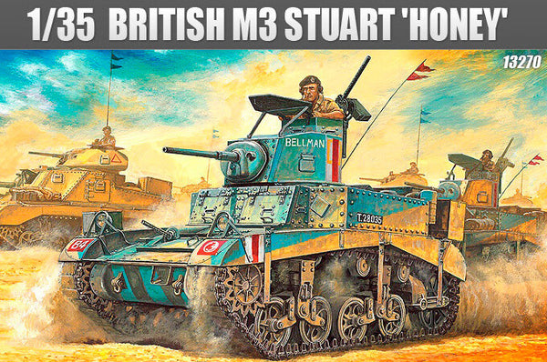 1/35 scale model Academy M3 Stuart Honey British version