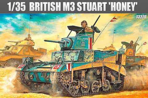 1/35 scale model Academy M3 Stuart Honey British version