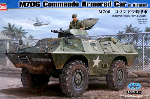 1/35 scale model HobbyBoss M706 Commando Armoured Car in Vietnam