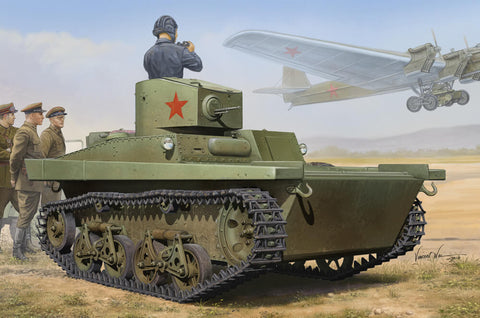 1/35 scale model HobbyBoss Soviet T-37B Amphibious Light Tank (Izhorsky)