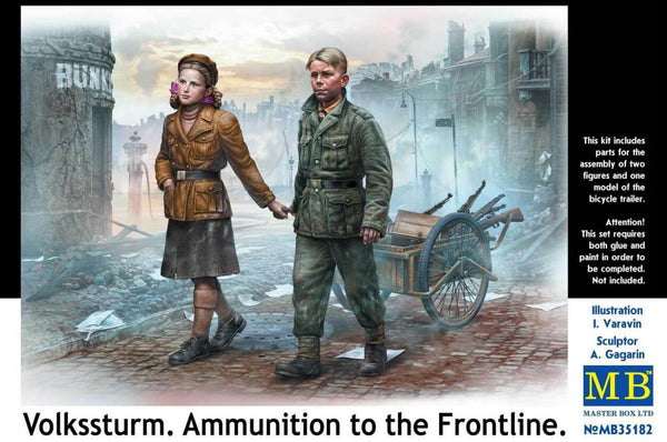 1/35 scale model MasterBox Volkssturm, Ammunition to the Frontline