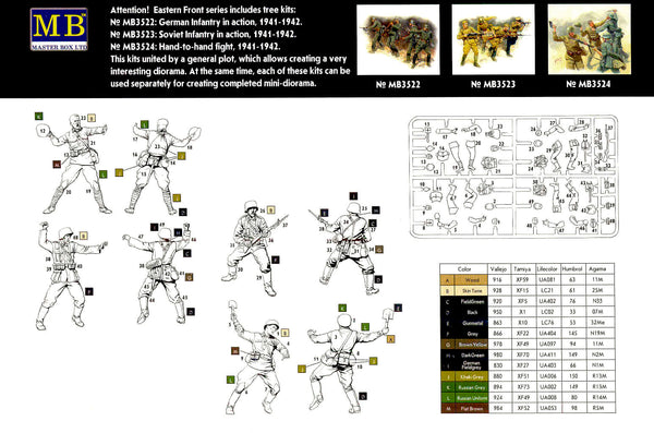 1/35 scale model MasterBox  Eastern Front Series, Hand-to-Hand (1941-1942)