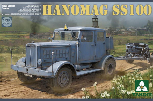 1/35 scale model Takom Hanomag SS-100 German Tractor