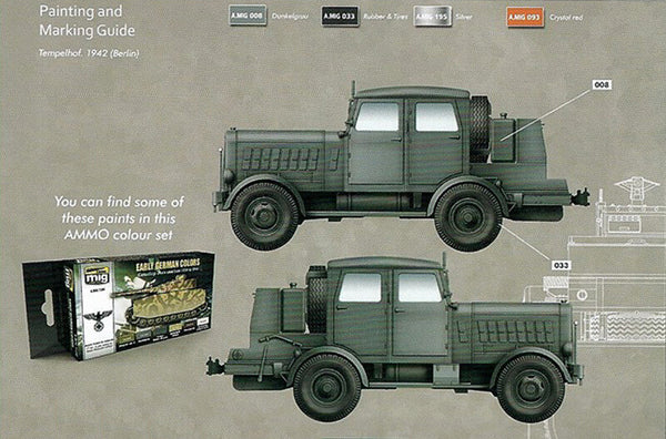 1/35 scale model Takom Hanomag SS-100 German Tractor