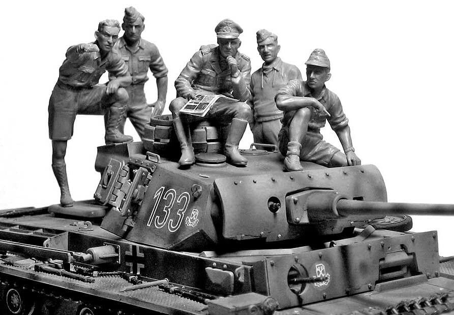 Master Box 1:35 - Rommel and German Tank Crew, DAK - Panzer Models