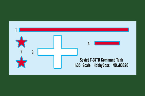1/35 scale model HobbyBoss Late Soviet T-37TU Command Tank