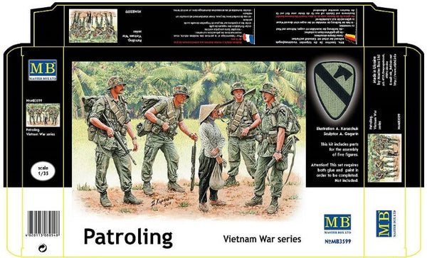 1/35 scale model MasterBox Patrolling, Vietnam War Series
