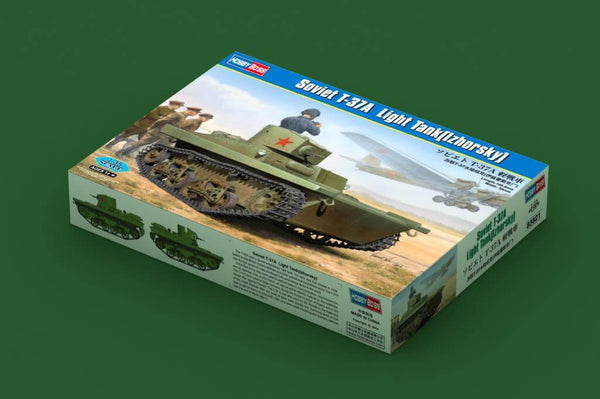 1/35 scale model HobbyBoss Soviet T-37B Amphibious Light Tank (Izhorsky)