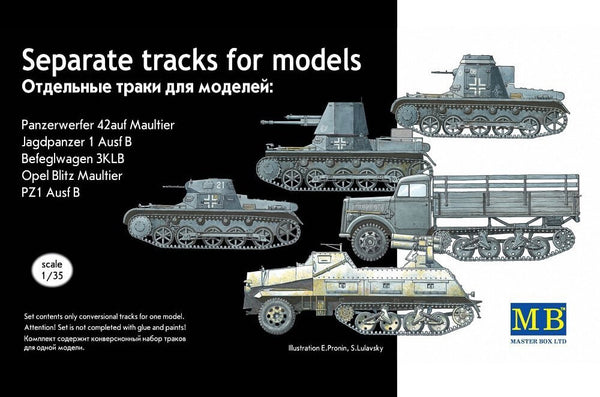 1/35 scale model MasterBox Separate caterpillar tracks