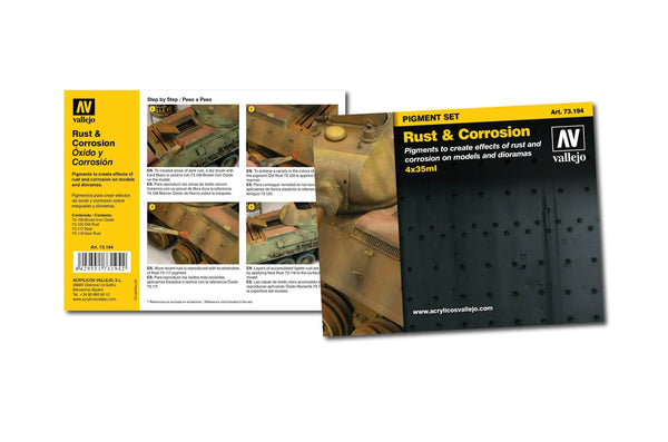Vallejo Pigments Set Rust & Corrosion