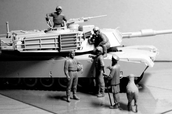 1/35 scale model MasterBox Modern US Tankmen in Afghanistan