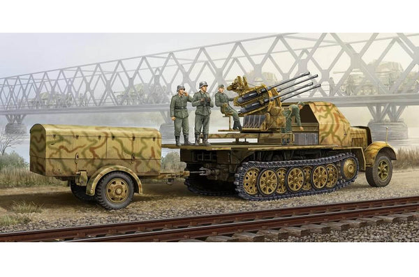 1/35 scale model Trumpeter German 2cm Flakvierling 38 auf Selbstfahrlafette