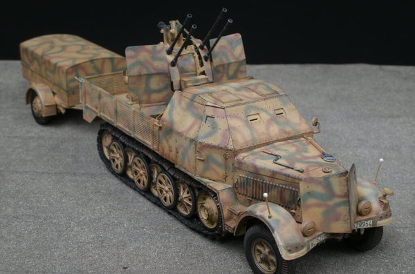 1/35 scale model Trumpeter German 2cm Flakvierling 38 auf Selbstfahrlafette